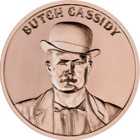 Butch Cassidy (2020 Reverse) 1 oz .999 Pure Copper Round