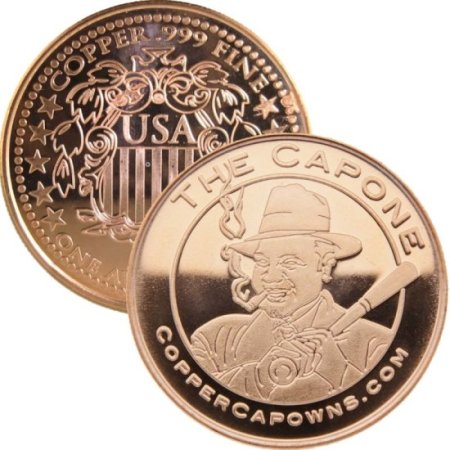 (image for) The Capone (Shield Back ~ 2011) 1 oz .999 Pure Copper Round