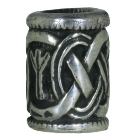 (image for) Celtic Pattern Bead in Nickel Silver by Russki Designs