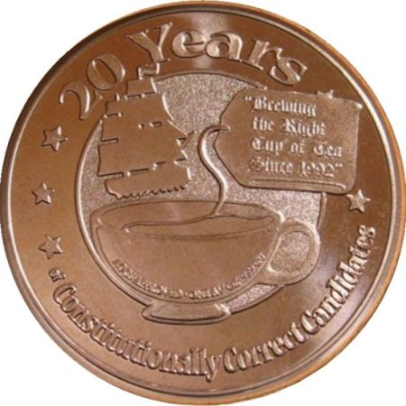 (image for) Constitution Party (AOCS) (2012) 1 oz .999 Pure Copper Round 