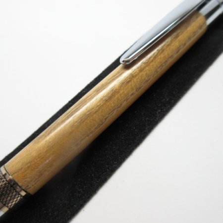 (image for) Cortona Twist Pen in (Zebrawood) Chrome/24kt Gold