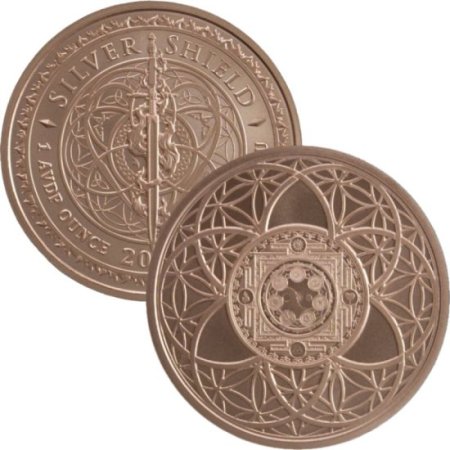 (image for) Cosmic Trivium #128 (2019 Silver Shield - Mini Mintage) 1 oz .999 Pure Copper Round