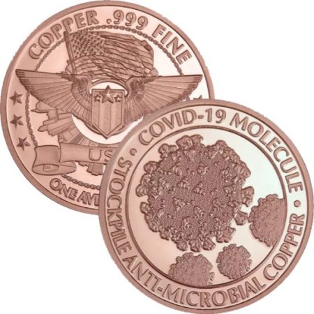 (image for) Coronavirus - COVID-19 #1 (Private Mint) 1oz .999 1 oz .999 Pure Copper Round