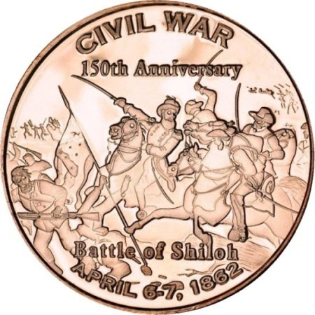 (image for) Battle of Shiloh ~ Civil War Series 1 oz .999 Pure Copper Round