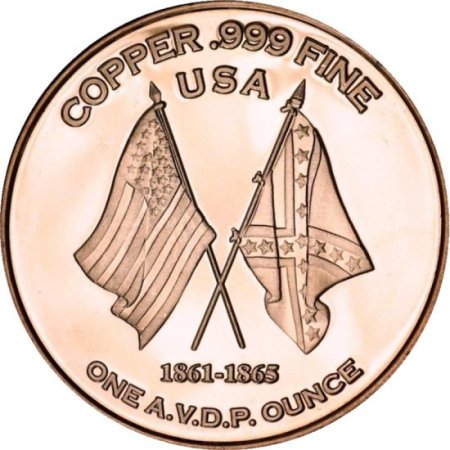 (image for) Battle of Shiloh ~ Civil War Series 1 oz .999 Pure Copper Round