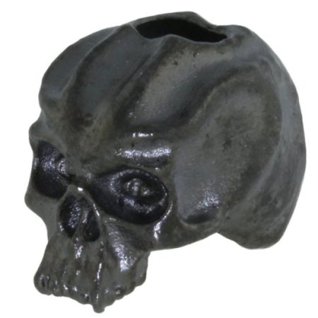 (image for) Cyber Skull Bead in Hematite Matte Finish by Schmuckatelli Co.