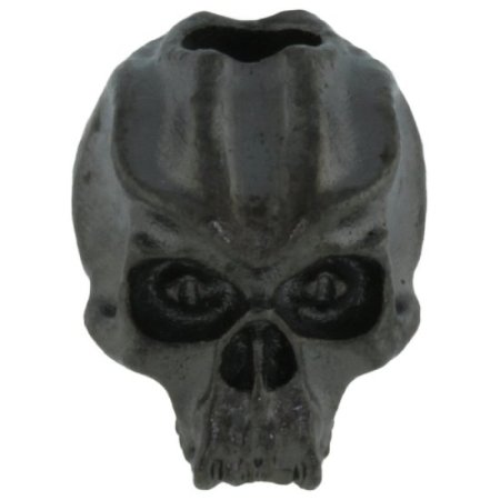 (image for) Cyber Skull Bead in Hematite Matte Finish by Schmuckatelli Co.