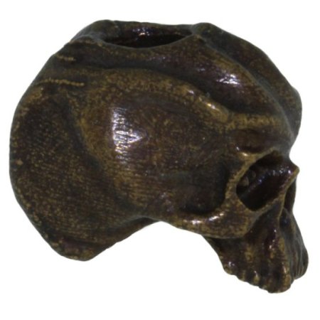 (image for) Cyber Skull Bead in Solid Oil Rubbed Bronze by Schmuckatelli Co.