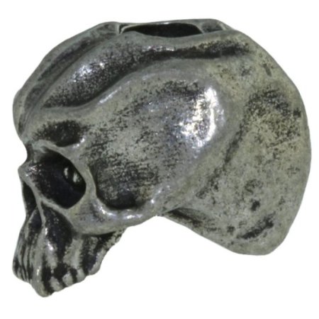 (image for) Cyber Skull Bead in Pewter by Schmuckatelli Co.