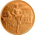 (image for) The Can-Can Girl ~ Prospector Series 1 oz .999 Pure Copper Round