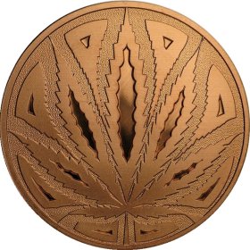 Cannabis (The Big Leaf) 1 oz .999 Pure Copper Round