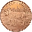 (image for) Cave Lion ~ Ice Age 1 oz .999 Pure Copper Round