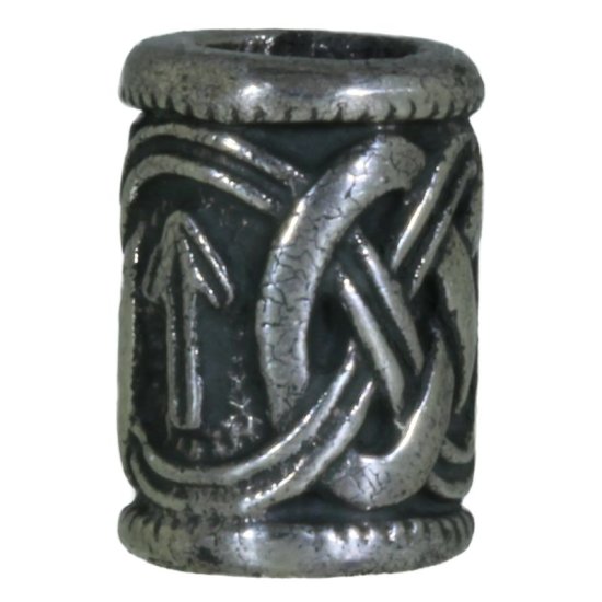 (image for) Celtic Pattern Bead in Nickel Silver by Russki Designs