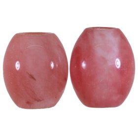 Cherry Quartz Gemstone Beads (Set of 2 Beads)