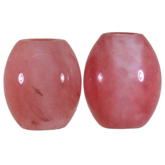 (image for) Cherry Quartz Gemstone Beads (Set of 2 Beads)