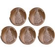 (image for) Complete Set of (5) ~ Merry Christmas (Tree Back Design Series) 1 oz .999 Pure Copper Round