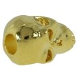 (image for) Classic Skull Bead in 18K Gold Finish by Schmuckatelli Co.