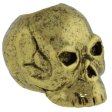 (image for) Classic Skull Bead in 18K Antique Gold Finish by Schmuckatelli Co.