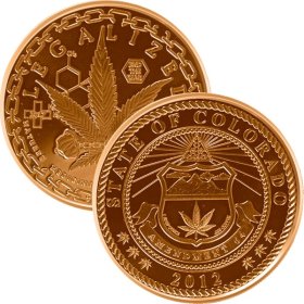 Colorado (Legalized Cannabis Series) 1 oz .999 Pure Copper Round