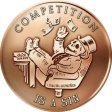 (image for) Competition Is A Sin 1 oz .999 Pure Copper Round (2016 Silver Shield)