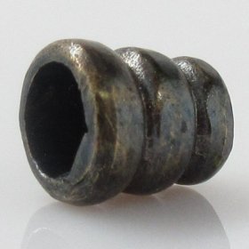 Cone Spacer Bead in Brass With Black Patina by Covenant Everyday Gear