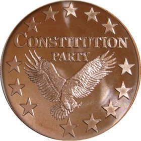 Constitution Party (AOCS) (2012) 1 oz .999 Pure Copper Round 