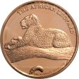 (image for) The Copper Kruger / The African Leopard 1 oz .999 Pure Copper Round