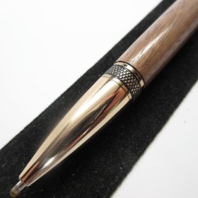 Cortona Twist Pen in (Black Walnut) 24kt Gold