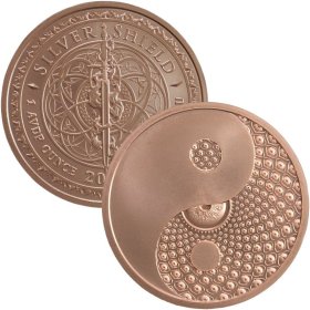 Cosmic Yin Yang #122 (2019 Silver Shield - Mini Mintage) 1 oz .999 Pure Copper Round