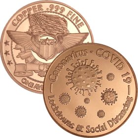 Coronavirus - COVID-19 #1 (Private Mint) 1oz .999 1 oz .999 Pure Copper Round