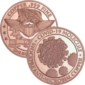 Coronavirus - COVID-19 #1 (Private Mint) 1oz .999 1 oz .999 Pure Copper Round