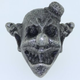 Crazy Clown Bead in Pewter by Marco Magallona