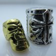 (image for) Crusader Helmet & Skull Silver/Gold By Bad Azz Beads