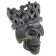 (image for) Cursed King in Brass/White Brass w/Black Onyx Eye (Black Patina) by Covenant Everyday Gear