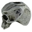 (image for) Cyber Skull Bead in Antique Rhodium Finish by Schmuckatelli Co.