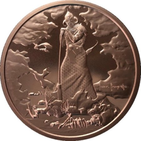 (image for) Death Dealer 2 oz .999 Pure Copper Round