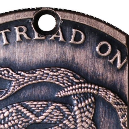 (image for) Don't Tread On Me Copper Dog Tag Necklace