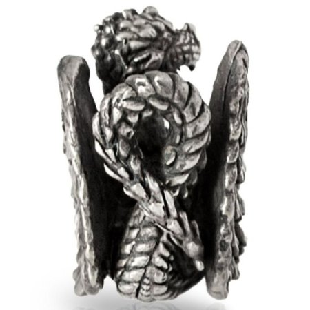 (image for) Dragon / Wyvern Bead in Nickel Silver by Russki Designs