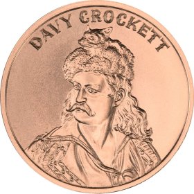 Davy Crockett (2019 Reverse) 1 oz .999 Pure Copper Round