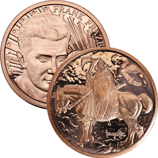 (image for) Death Dealer 1 oz .999 Pure Copper Round