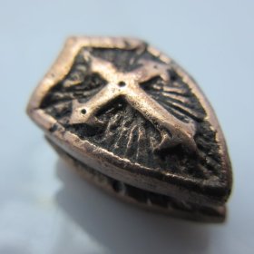 Crusader Cross Shield (Decorative) in Copper by Sosa Beadworx