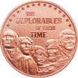 (image for) Donald J. Trump ~ Deplorables (Disme) 1 oz .999 Pure Copper Round