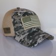 (image for) Digital Camo American Flag Velcro Patch Hat 