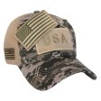 (image for) Digital Camo American Flag Velcro Patch Hat 