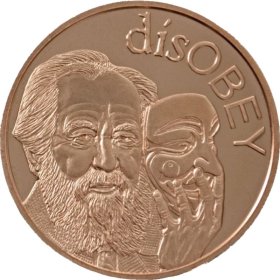 disOBEY Solzhenitsyn #29 (2017 Silver Shield Mini Mintage) 1 oz .999 Pure Copper Round