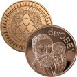 (image for) disOBEY Thoreau #25 (2017 Silver Shield Mini Mintage) 1 oz .999 Pure Copper Round