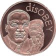 (image for) disOBEY Martin Luther King Jr. #31 (2017 Silver Shield Mini Mintage) 1 oz .999 Pure Copper Round