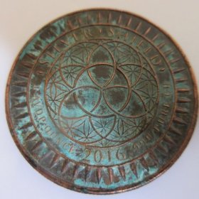 Don't Tread On Me 1 oz .999 Pure Copper Round (Silver Shield) (Verde Patina)