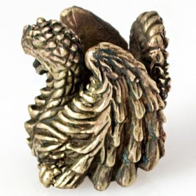 Dragon / Wyvern Bead in Brass by Russki Designs