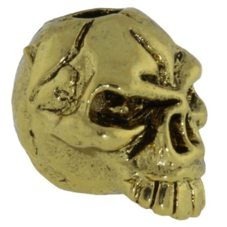 (image for) Emerson Skull Bead in 18K Antique Gold Finish by Schmuckatelli Co.